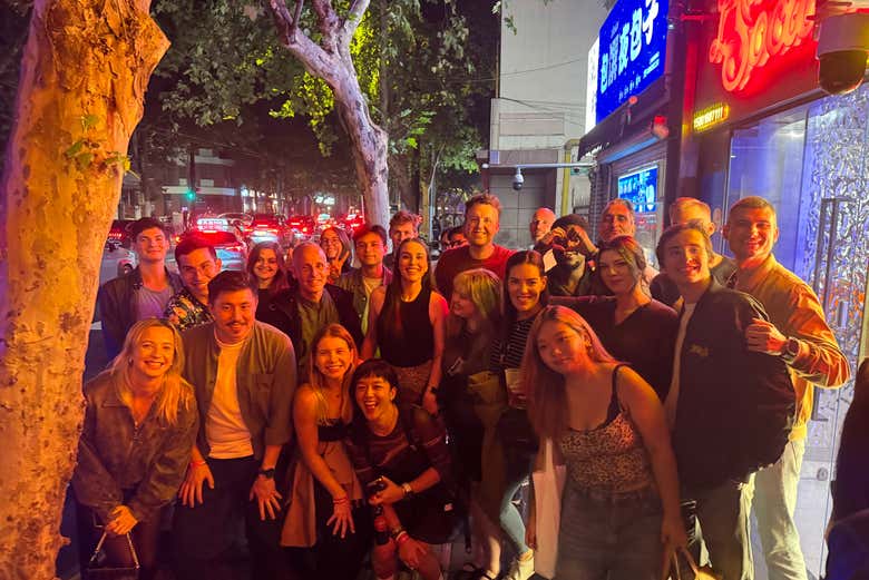 Foto de grupo durante a festa