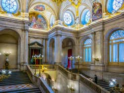 Escaleras del Palacio Real de Madrid