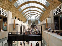 Museo de Orsay de París, interior de la estación de tren