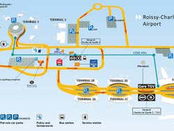 Plano del aeropuerto Charles de Gaulle