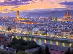 Florence at dusk